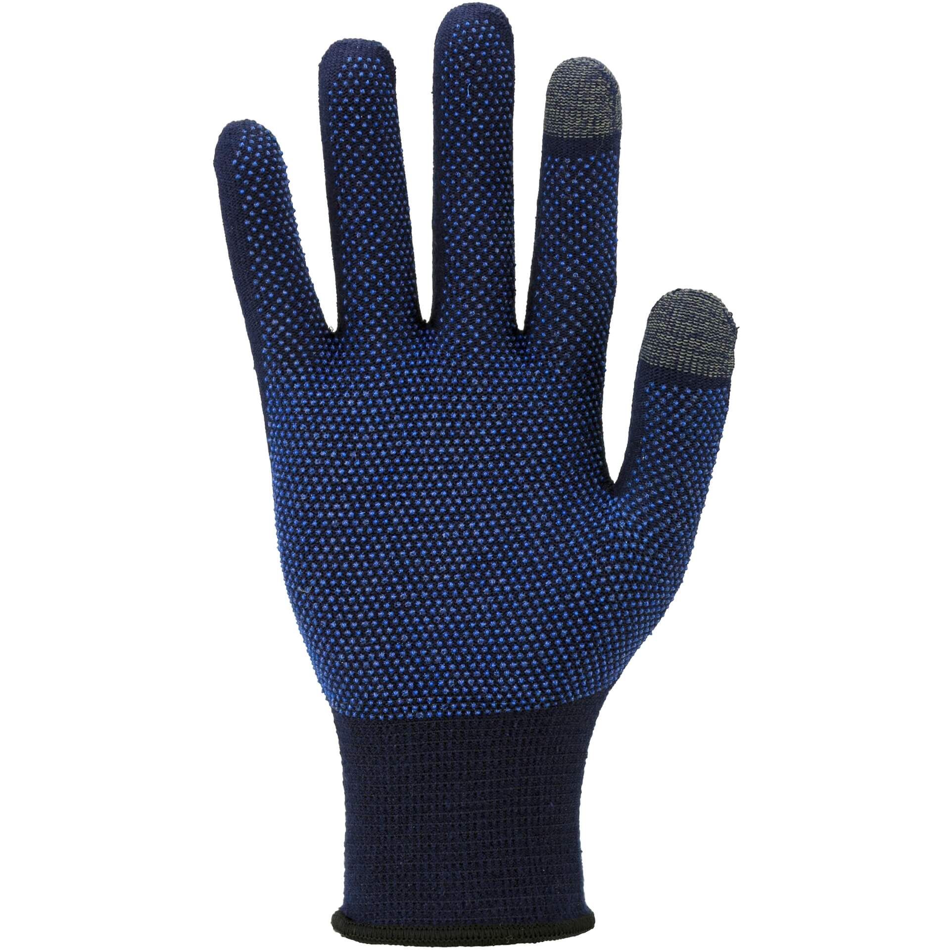 Feinstrick-Handschuh 3655 genoppt, blau, Gr. 6