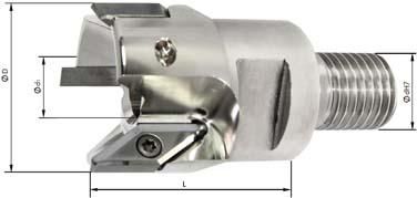 Einschraubfräser D32mm Z2 für VCGT220530 FORMAT