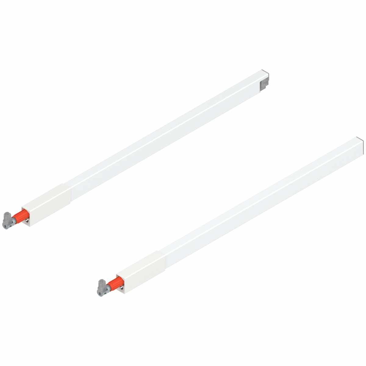 TANDEMBOX Längsreling (oben), für Frontauszug, NL=500 mm, links/rechts, für TANDEMBOX antaro, seidenweiß