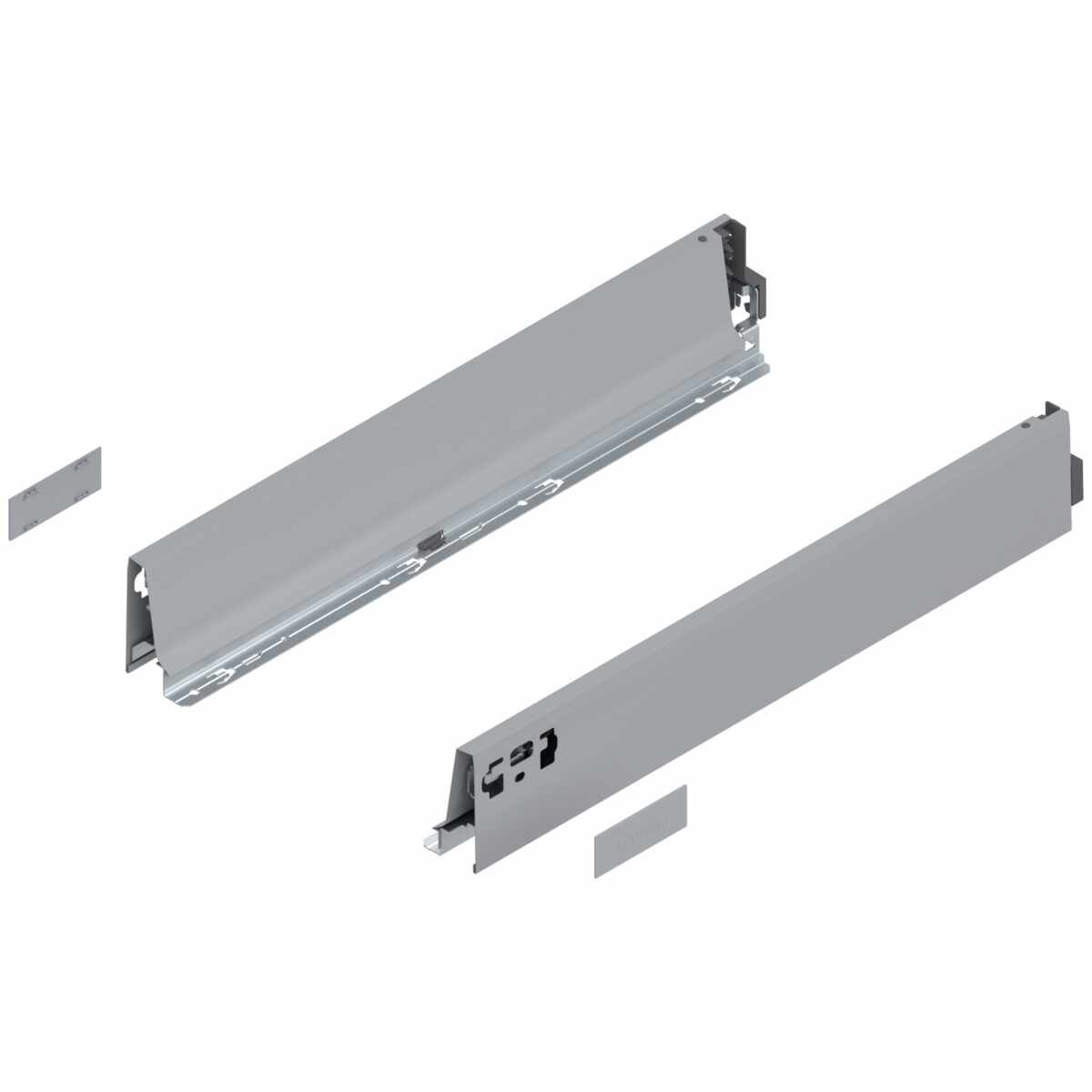 TANDEMBOX Zarge, Höhe M (83.6 mm), NL=500 mm, links/rechts, für TANDEMBOX antaro , R9006 weißaluminium