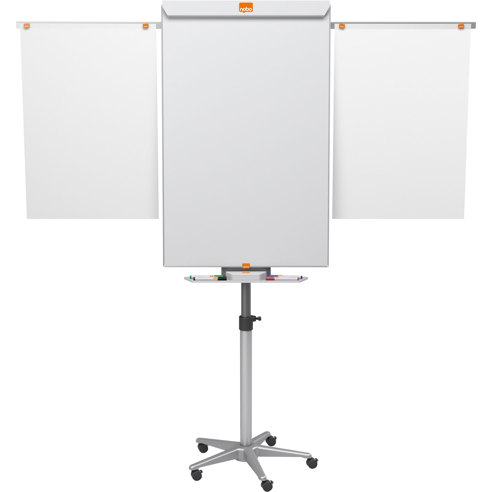 Flipchart Piranha mobil 70x100cm Sternfuß silber