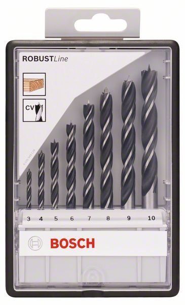 Bosch 8-tlg. Holzspiralbohrer-Set