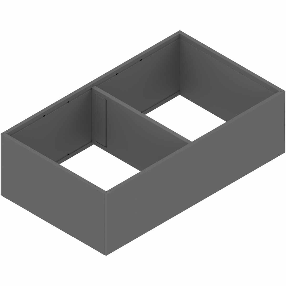 AMBIA-LINE Rahmen, für LEGRABOX/MERIVOBOX Frontauszug, Stahl, ab NL=400 mm, Breite=218 mm, oriongrau matt