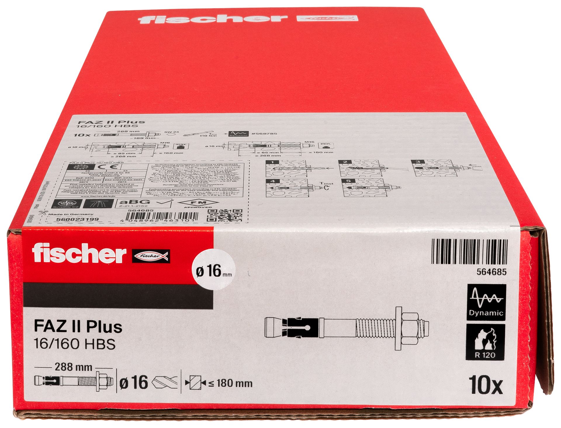 Fischer Bolzenanker FAZ II Plus 16 160 HBS