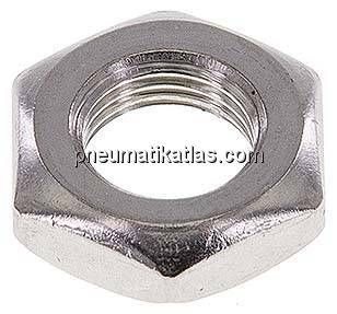 Sechskant-Gegenmutter M 10x1, V4A