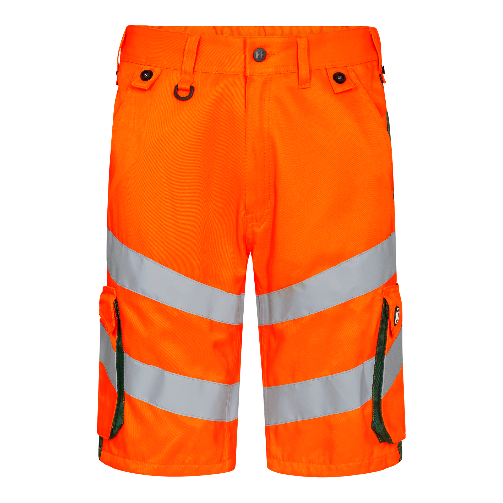 Safety Light Arbeitsshorts Orange/Grün, Gr. 48
