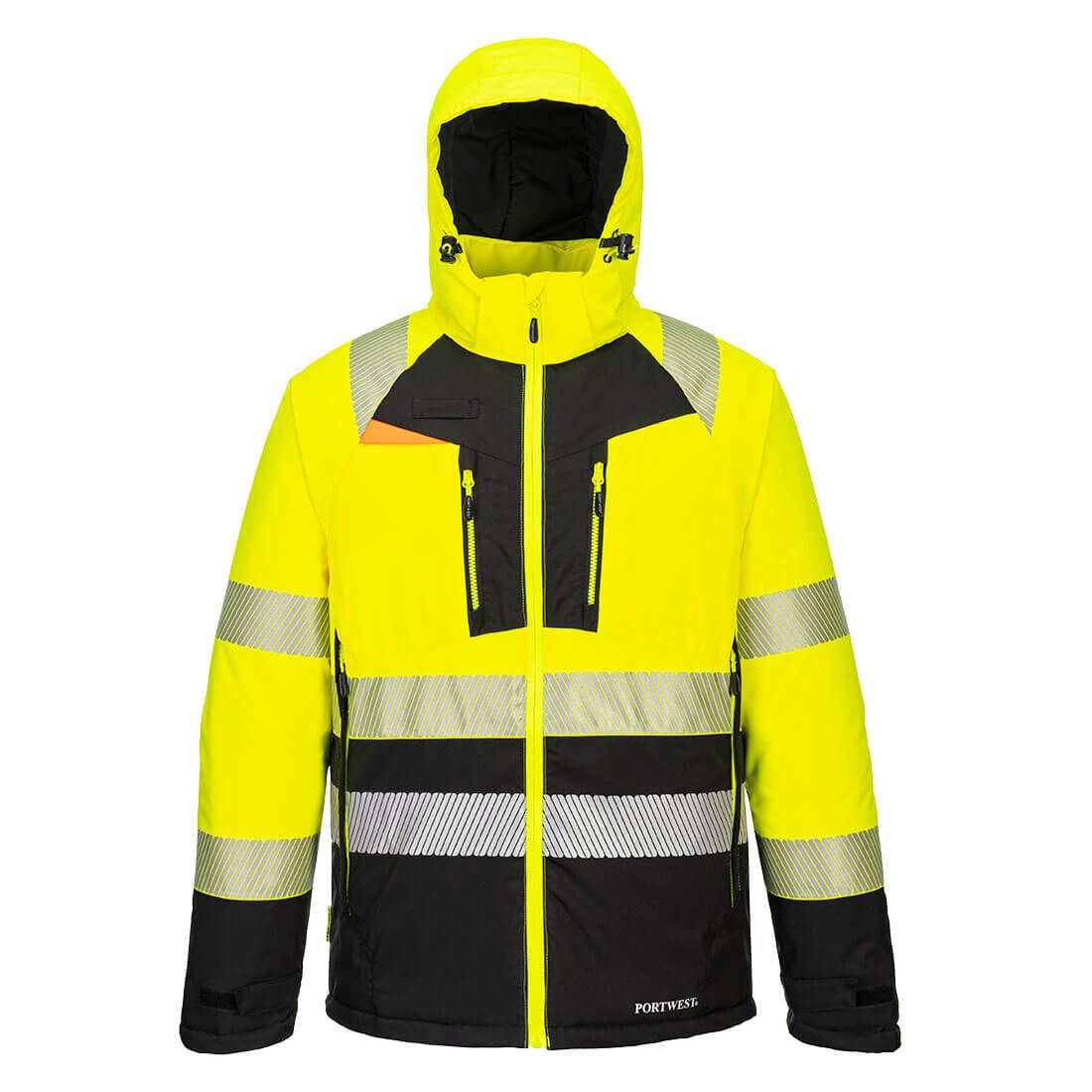 Portwest DX4 Warnschutz-Winterjacke Kl. 2, Gelb, Gr. M