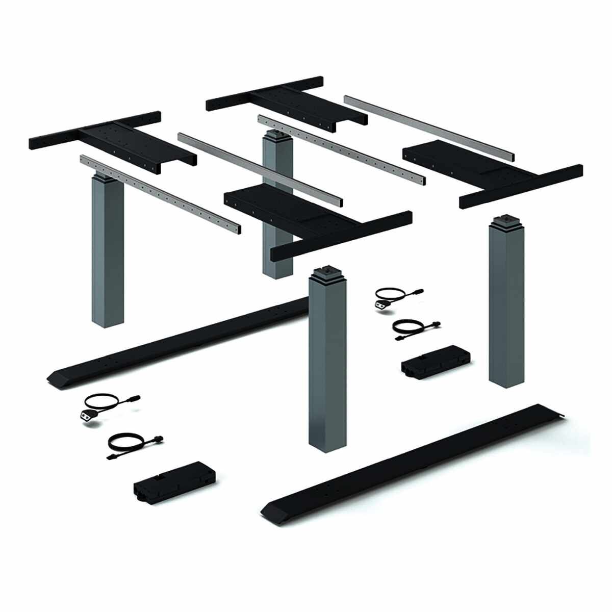 LegaDrive Systems Tischgestell-Set Bench, silber,