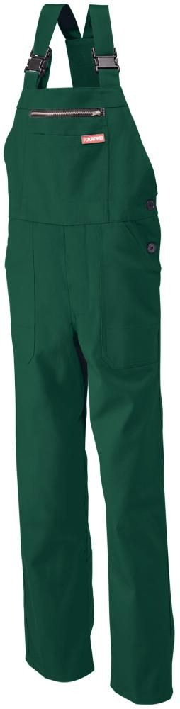 Latzhose, 100% BW, 290 g/qm,Gr.54,mittelgrün PLANAM