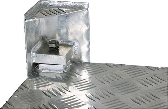Palettenfüße für Riffelblechboxen