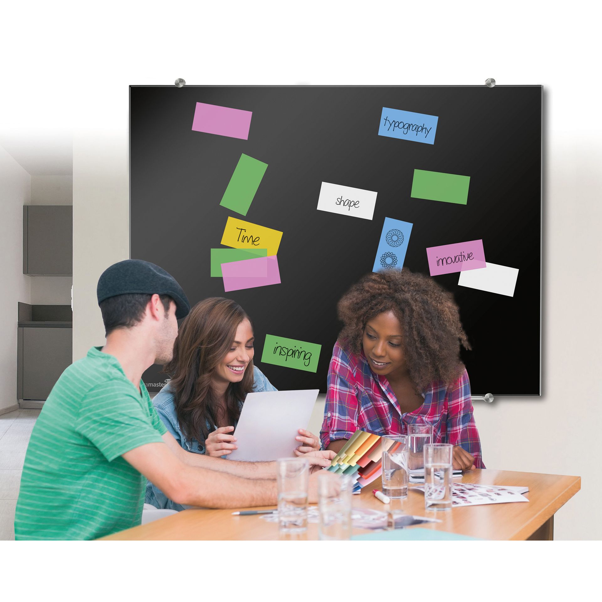 Flipchartnotizen Magic Chart sort. 250 St./Pack.