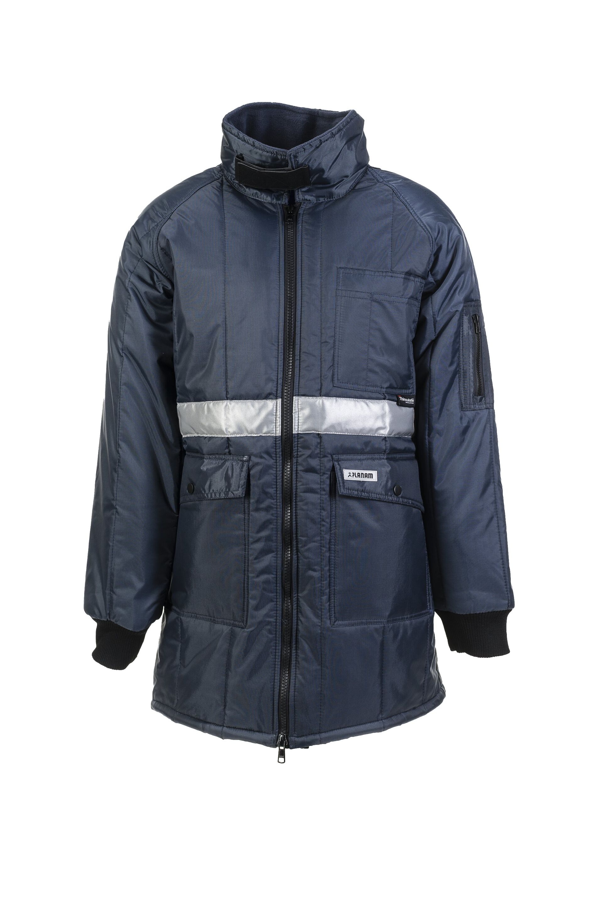 Planam Gefrierhaus Parka Kühl-/Gefrierhaus marine, Innenfutter kornblumenblau Gr. S