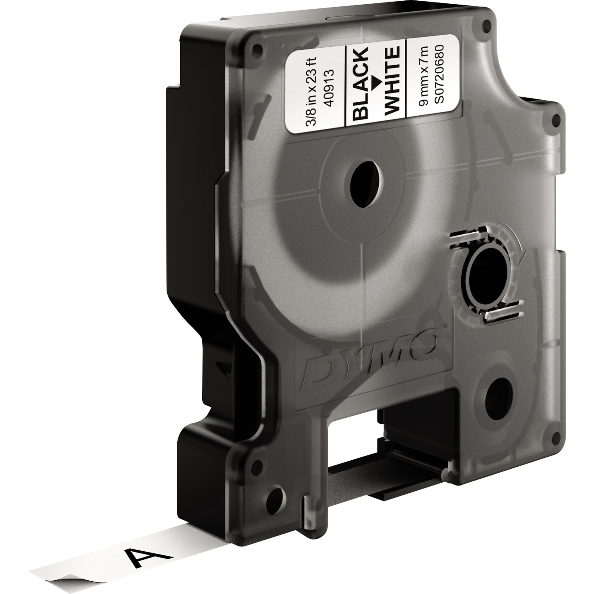 Schriftbandkassette D1 9mmx7m schwarz auf weiß