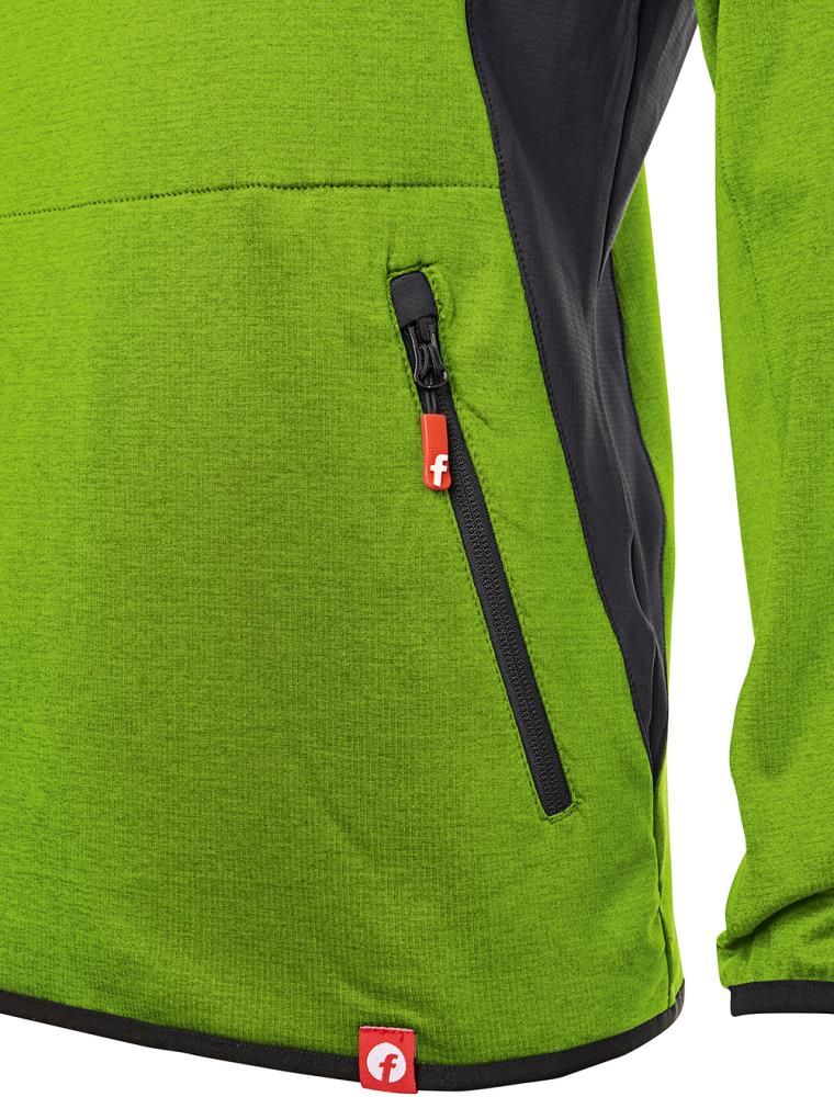 Tech-Fleecepullover lime/schwarz meliert Gr. 2XL Fortis Elements