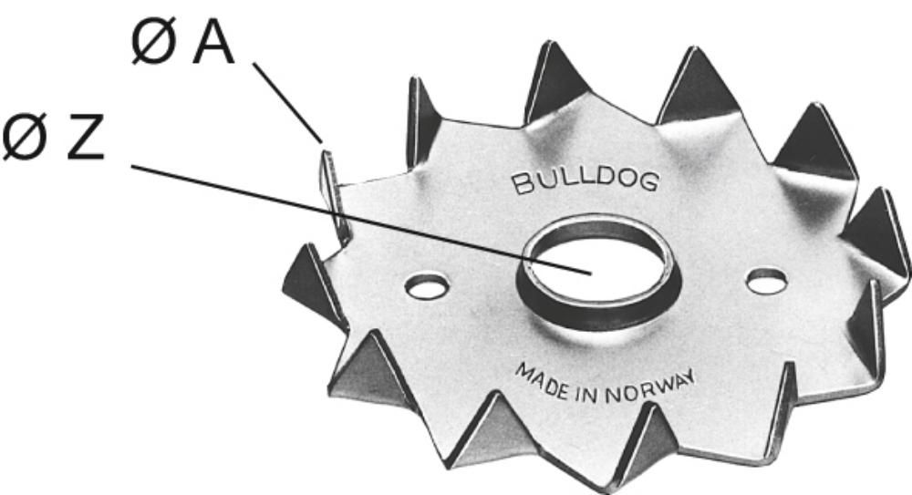 Bulldog-Einpressdübel, "Typ: C"