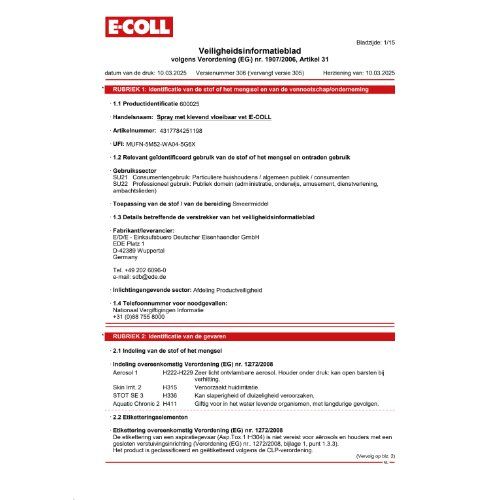 Haftfließfett-Spray 500ml naturhell E-COLL