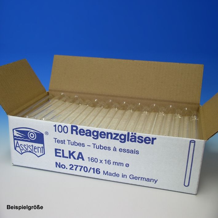 Reagenzgläser ELKA, normalwandig160 mm x Ø 16 mm (100 Stck.)