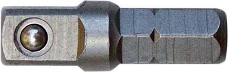 Adapter / Aufnahme Bit zu Stecknuss 1/4 25MM