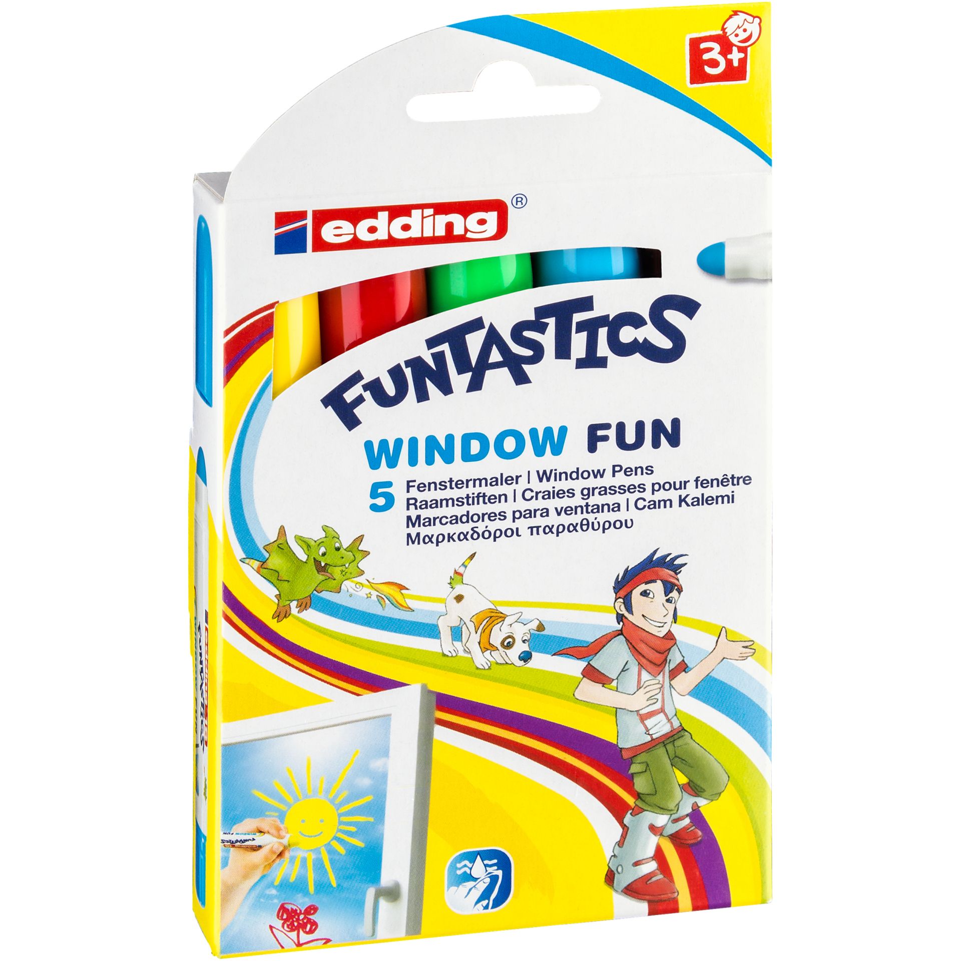 Fenstermaler FUNTASTICS WINDOW FUN sort. 5St.