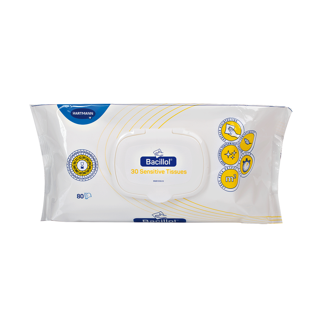 Bacillol 30 Sensitive Tissues FlowPack 80 Stück Flächendesinfektion