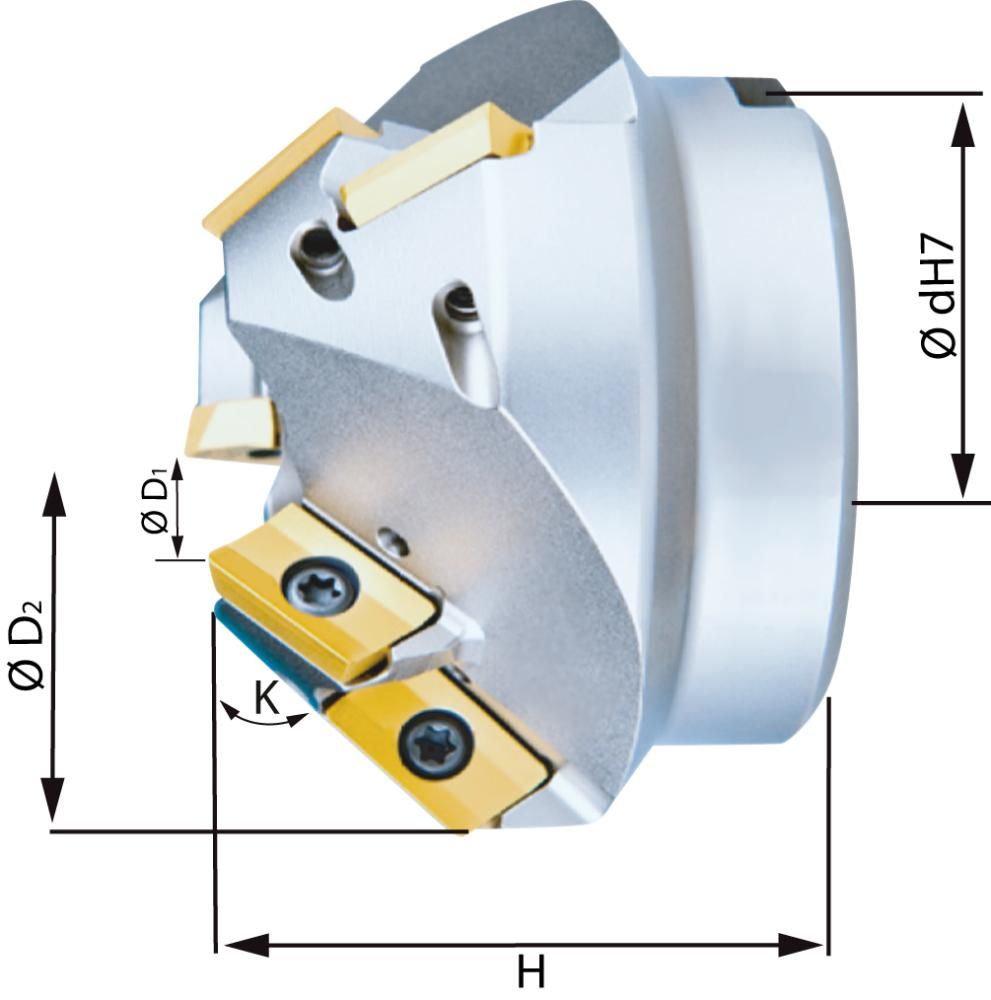 Fasenfräser 30G Z6 für XPHT16 FORMAT