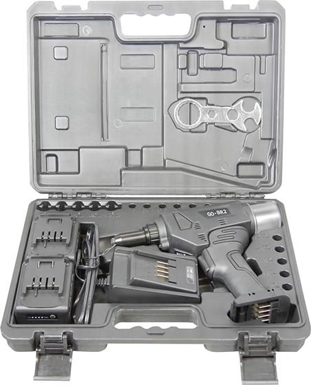 Akku-Blindnietgerät GO-BR 2 i. Koffer 2Ah 36W2xAkku u. Laderät 4,0-6,4mm Goebel