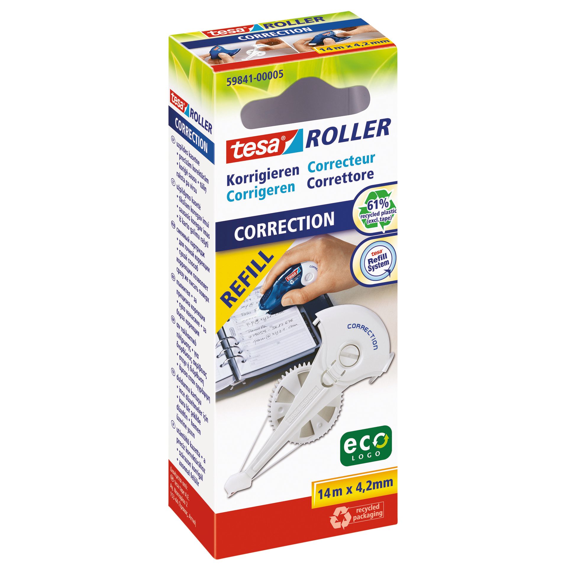 Nachfüllkassette  4,2mmx14m weiß