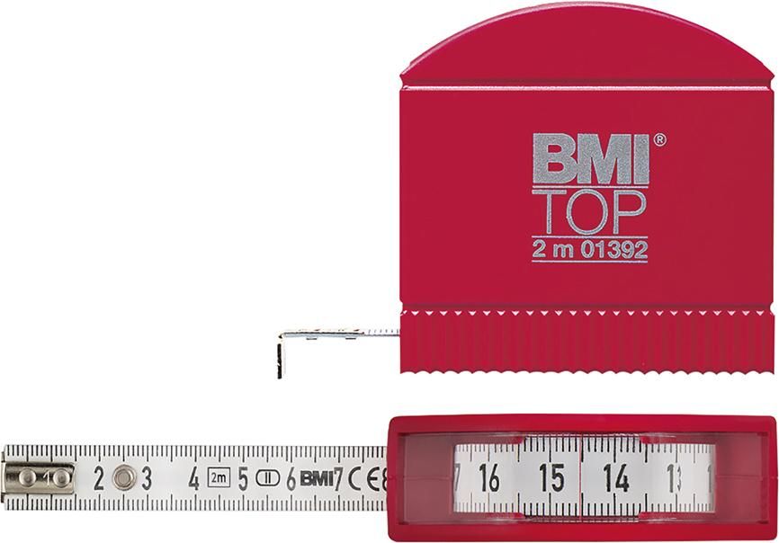 Taschenbandmass m.Sichtf.3mx13mm weiss BMI