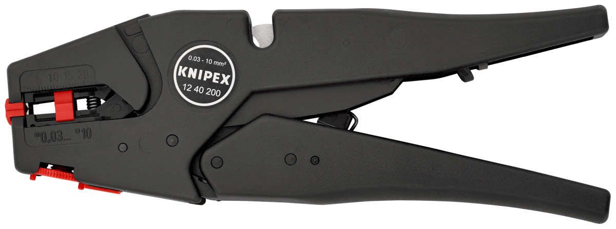 KNIPEX 12 40 200 Selbsteinstellende Abisolierzange  200 mm