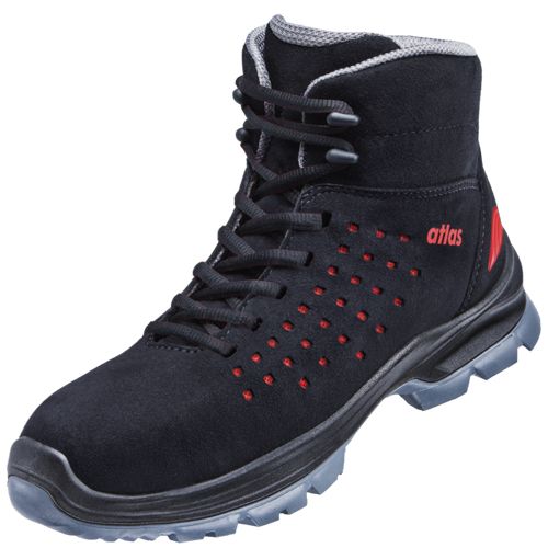 Atlas SL 32 Sicherheitsstiefel Mid S1 ESD, Schwarz, Gr. 42, Weite 10