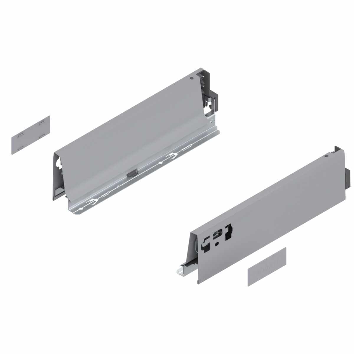 TANDEMBOX Zarge, Höhe M (83.6 mm), NL=300 mm, links/rechts, für TANDEMBOX antaro , R9006 weißaluminium