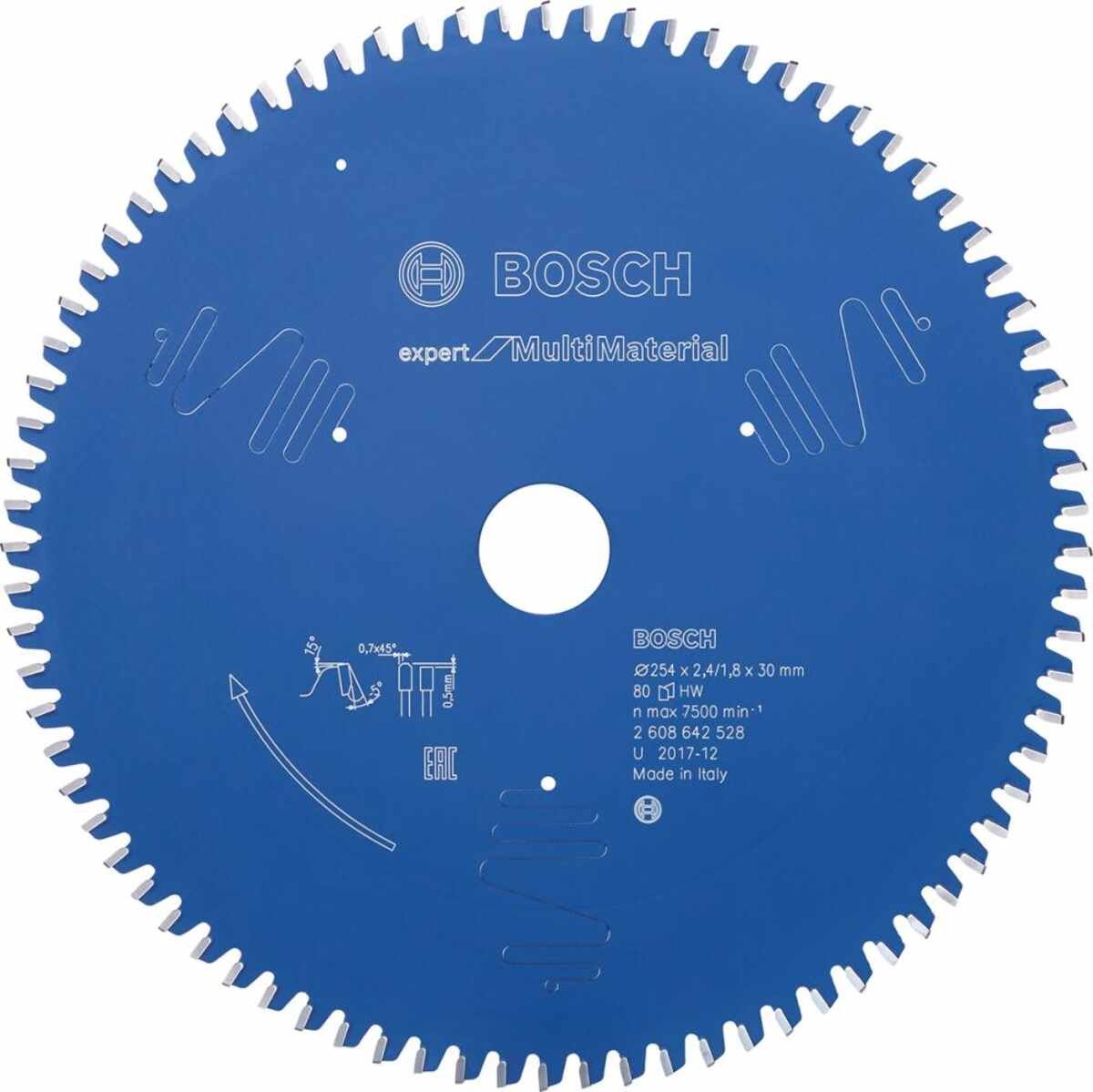 HM-Kreissägeblatt 254x2,4/1,8x30 80Z TCG BoVE à 1 Stück Expert f Multi Material