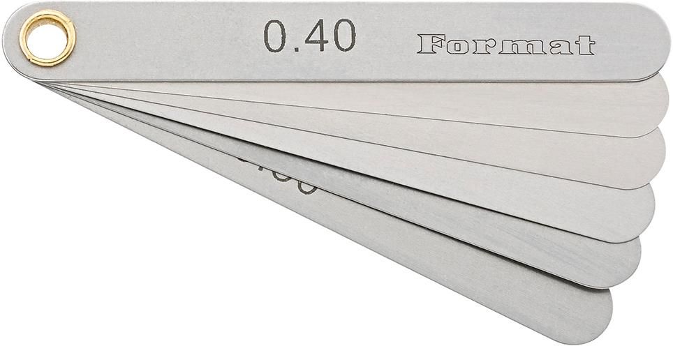 Fühlerlehre 8 Blatt 0,1-0,4mm T3 FORMAT
