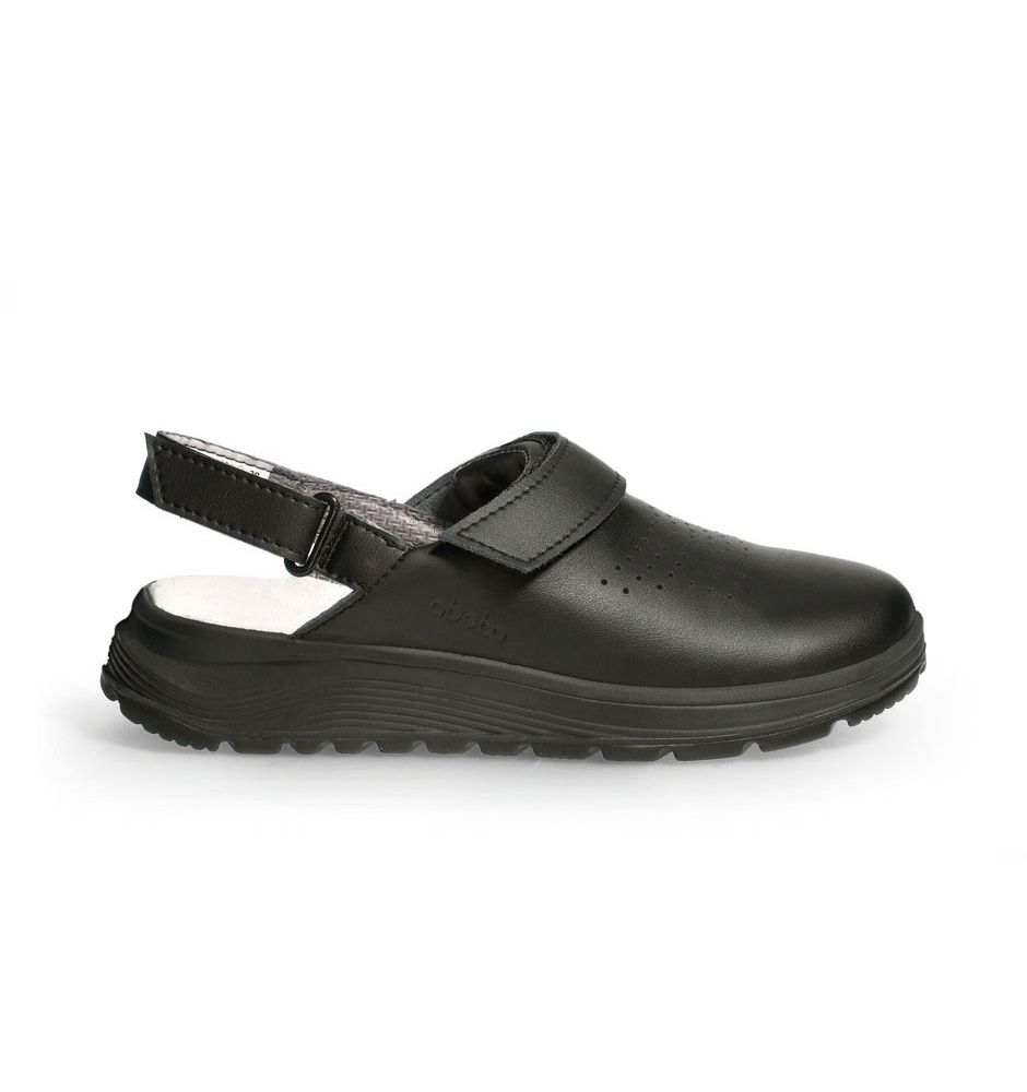 Active Clog schwarz perforiert mit Klettverschluss - 43