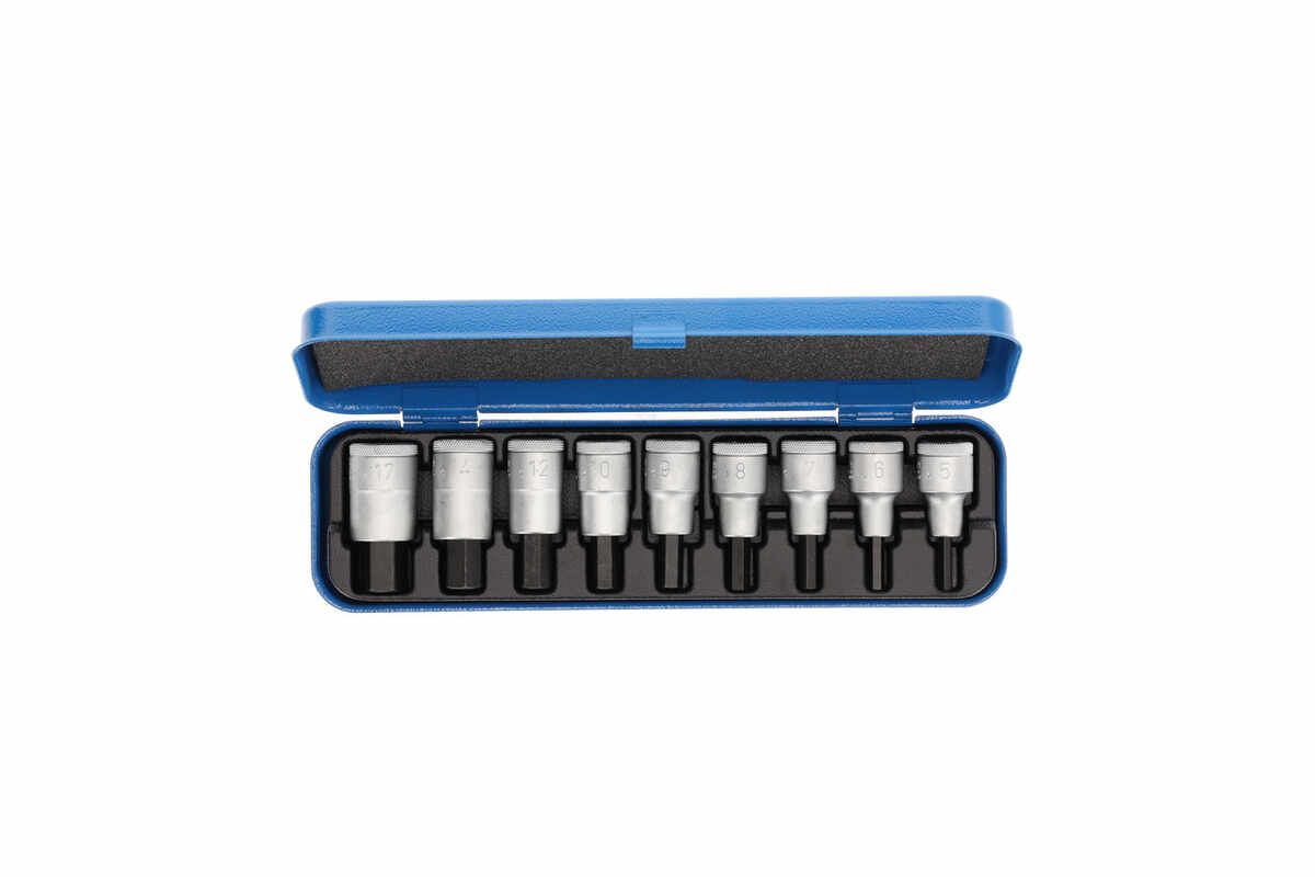IN 19 PM Schraubendreher-Satz 1/2" 9-teilig Innen-6-kant 5-17mm