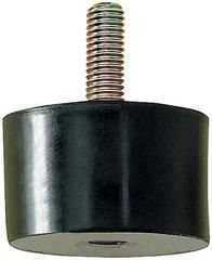 Gummi-Metall-Puffer zylindrisch Typ B D100xH40mm M16x41 NR57