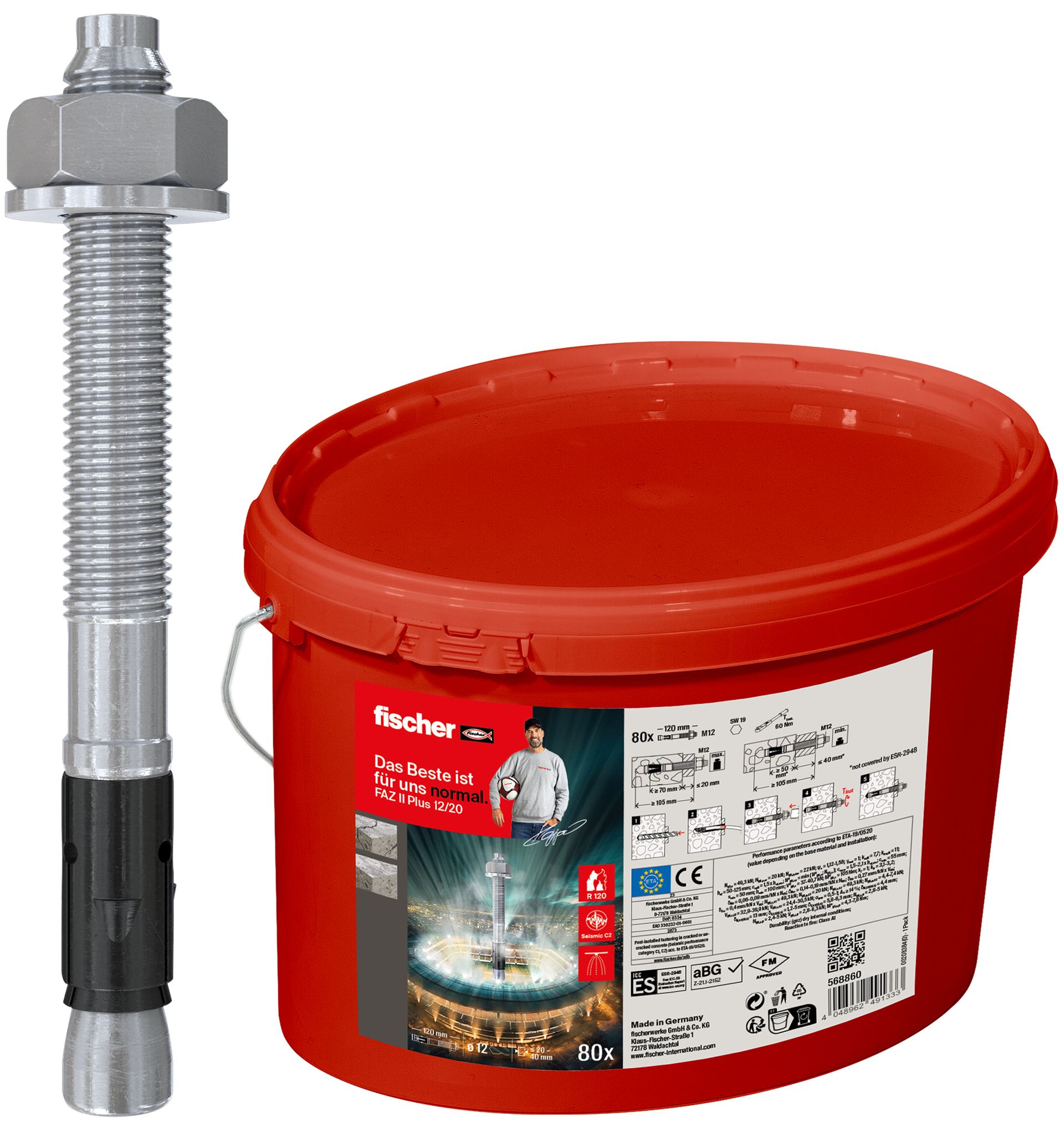 Fischer Promo24 FAZ II Plus 12 20 Eimer (80)