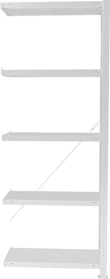META Steckregal META CLIPS3 Anbauf. verzinkt B750xT400xH2000mm 5 Böden150kg