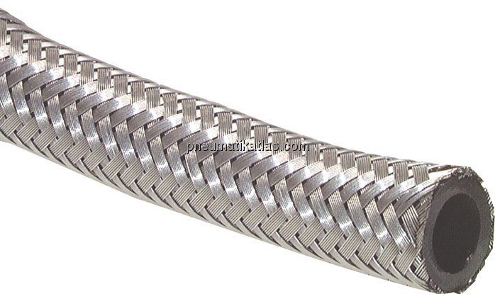 Silberschlauch (Kraftstoffschlauch) 5,5x10,5mm, Edelst.