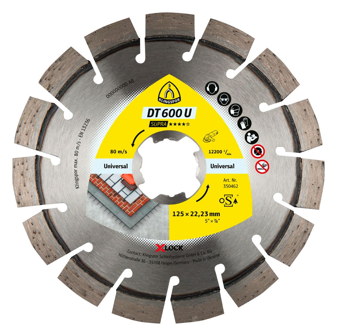 KLINGSPOR Diamanttrennscheibe, X-LOCK