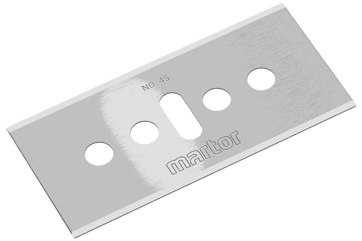 MARTOR Ersatzklinge INDUSTRIEKLINGE 45 Standardschliff | 10 Stück