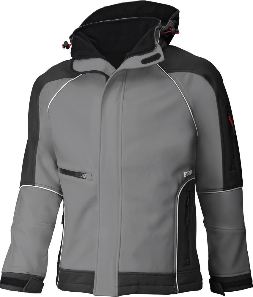 Softshelljacke WALTER, grau-schwarz, Gr.XS