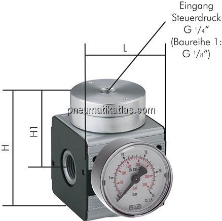 MULTIFIX Druckregler (Volumenbooster), G 1/4", Multifix 1