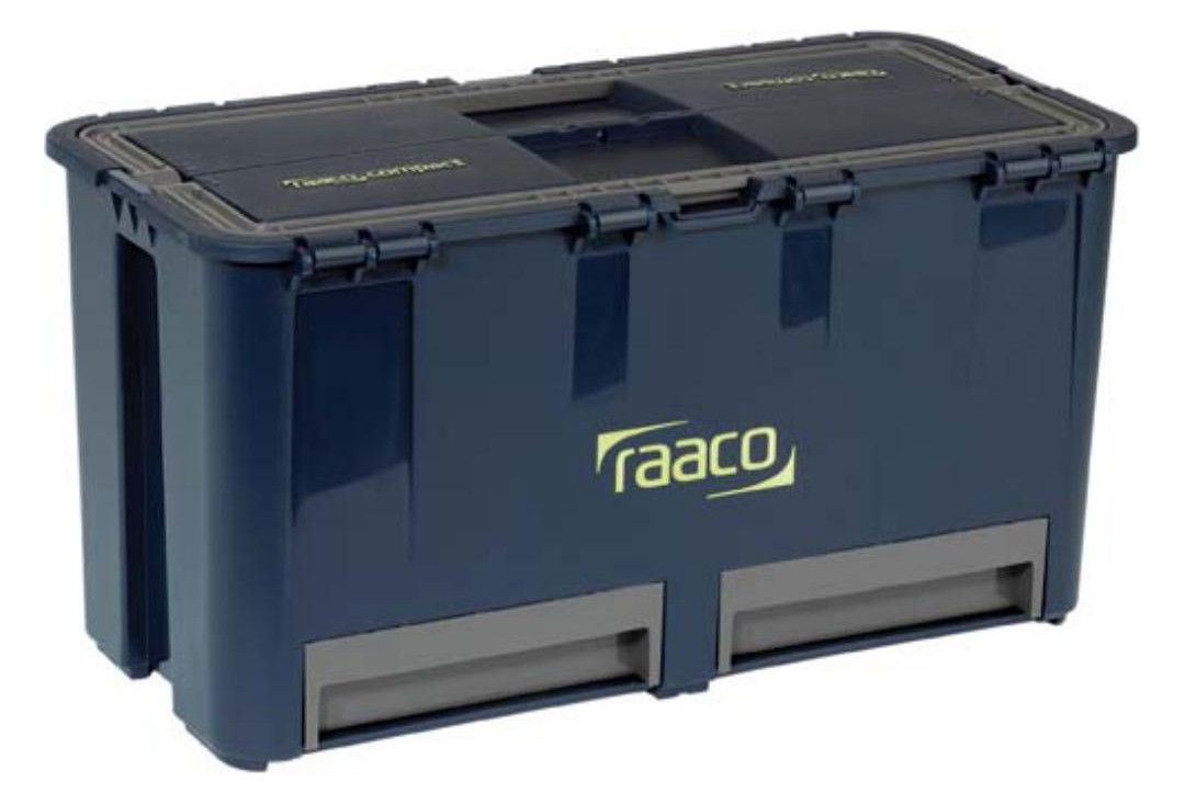 RAACO Werkzeugkoffer mit 2 Schubladen