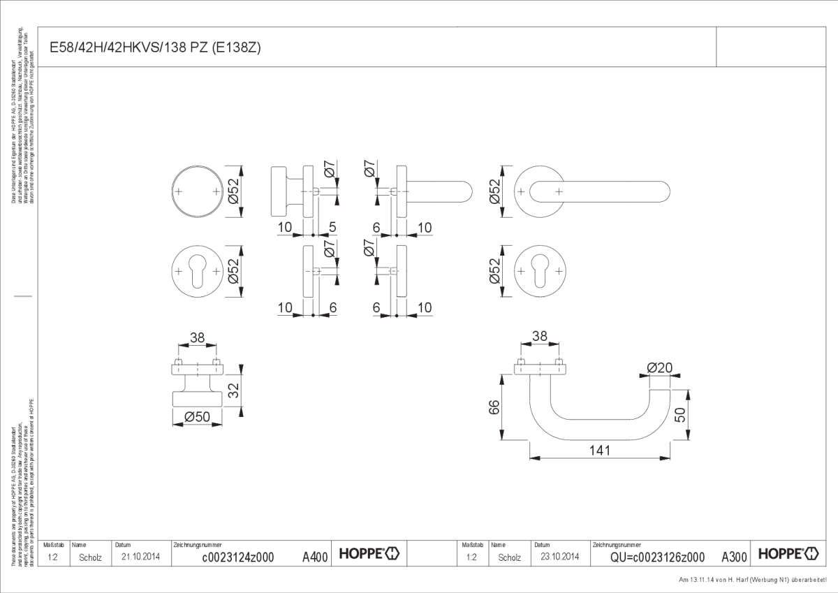 Hoppe/Wechselgrt E58/42H/42HKVS/138 Pz Er KL4 VE4