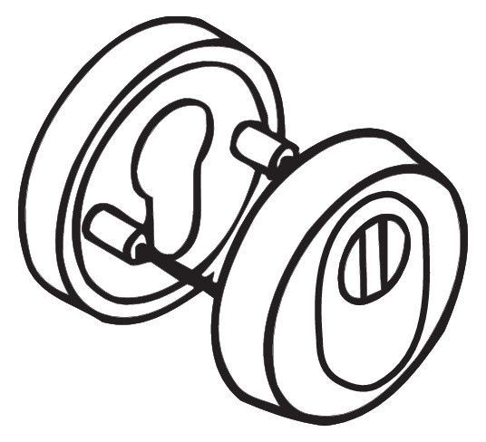 HEWI Schutzrosette ER schliff Ø55mm