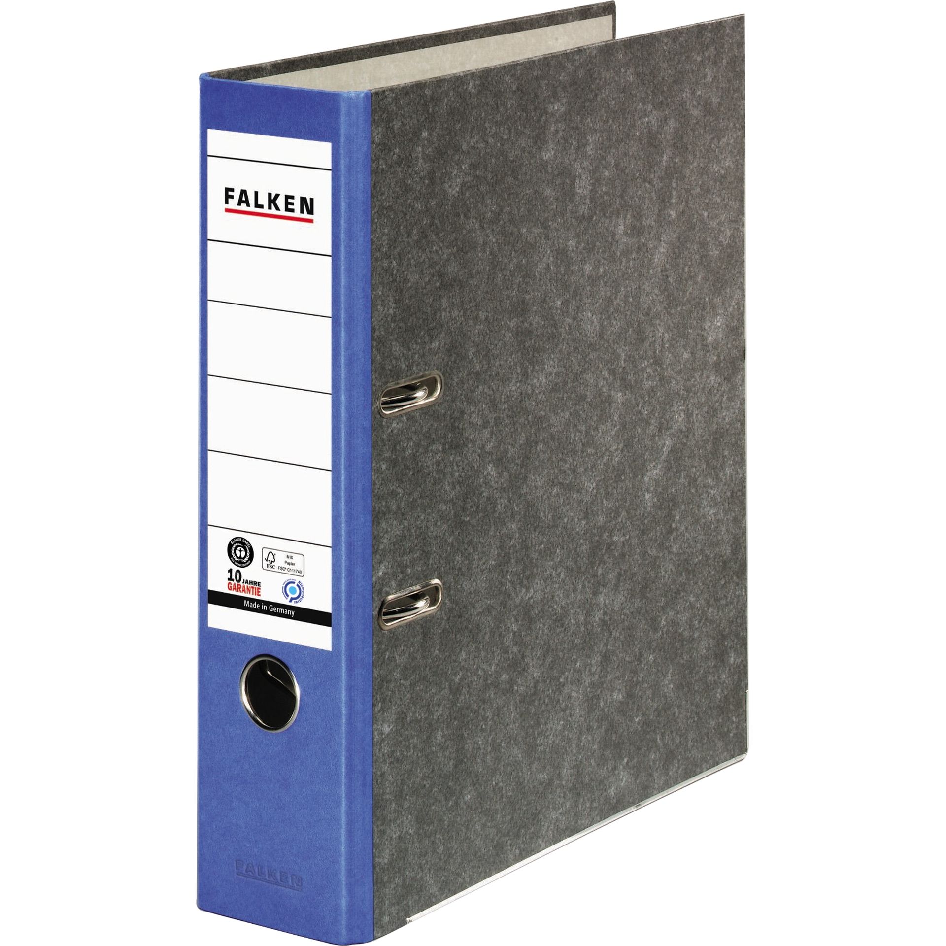 Ordner S80 DIN A4 80mm RC Pappe blau