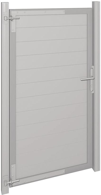 Aluminium Torrahmen 90x173cm oh. Füllung inkl. Beschlägen, Schlossfür Steckzaunserien