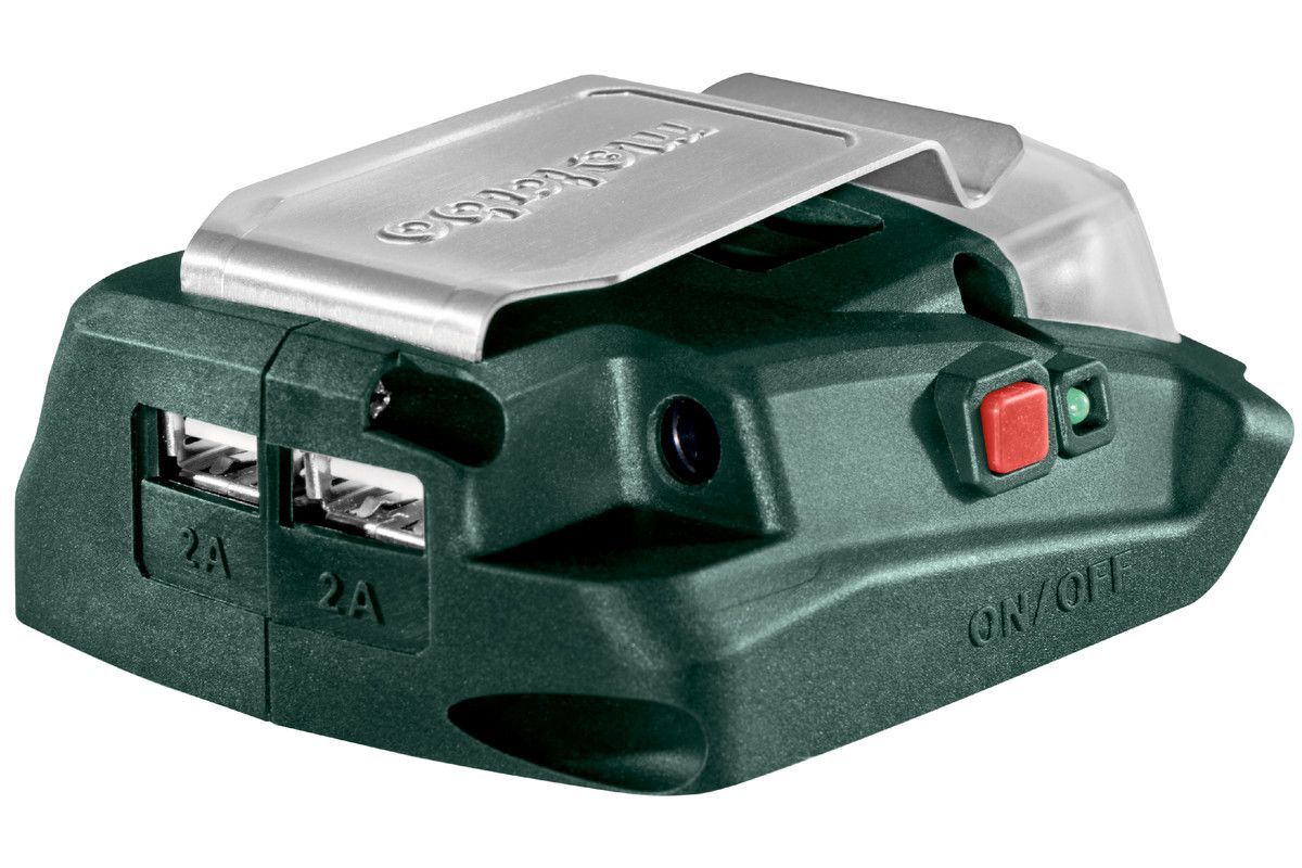 Akku Power-Adapter 14.4-18 LED-USB Metbao ohne Akku ohne Ladegerät Karton