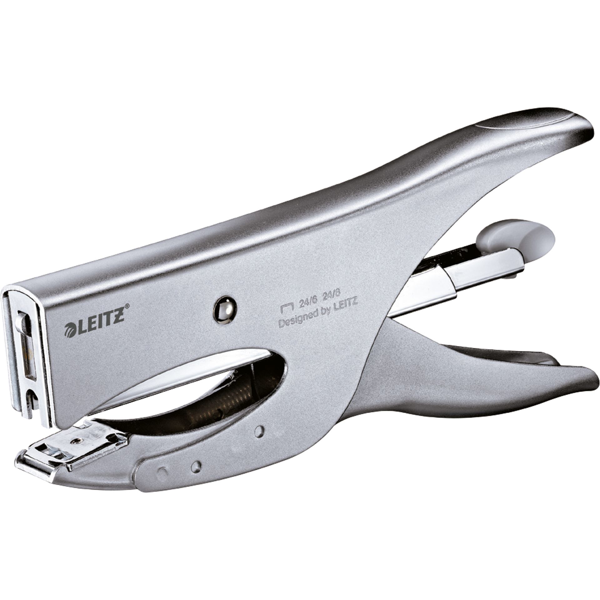Heftzange 40Blatt Metall silber